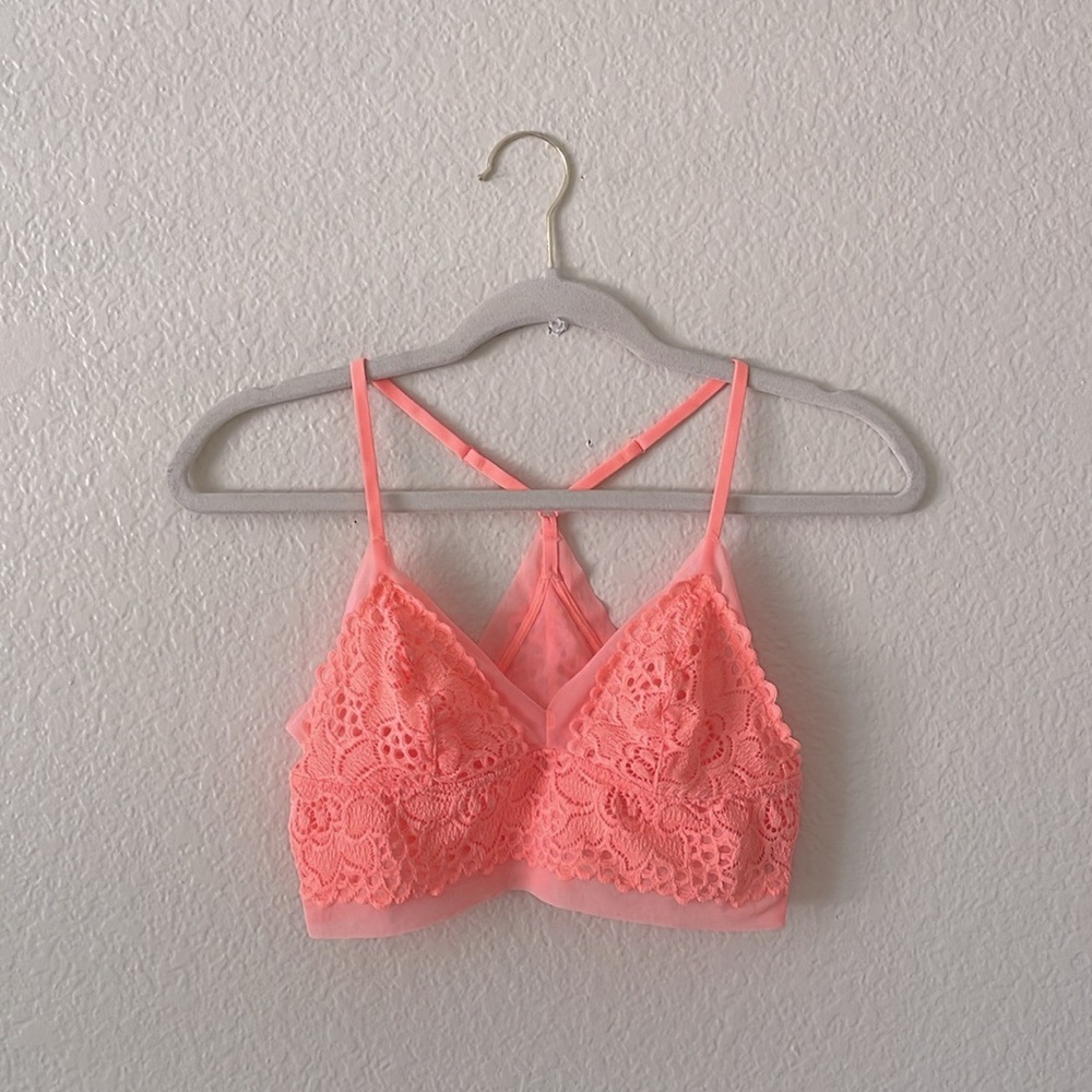 aerie Lace Bralette Longline Vneck Bra